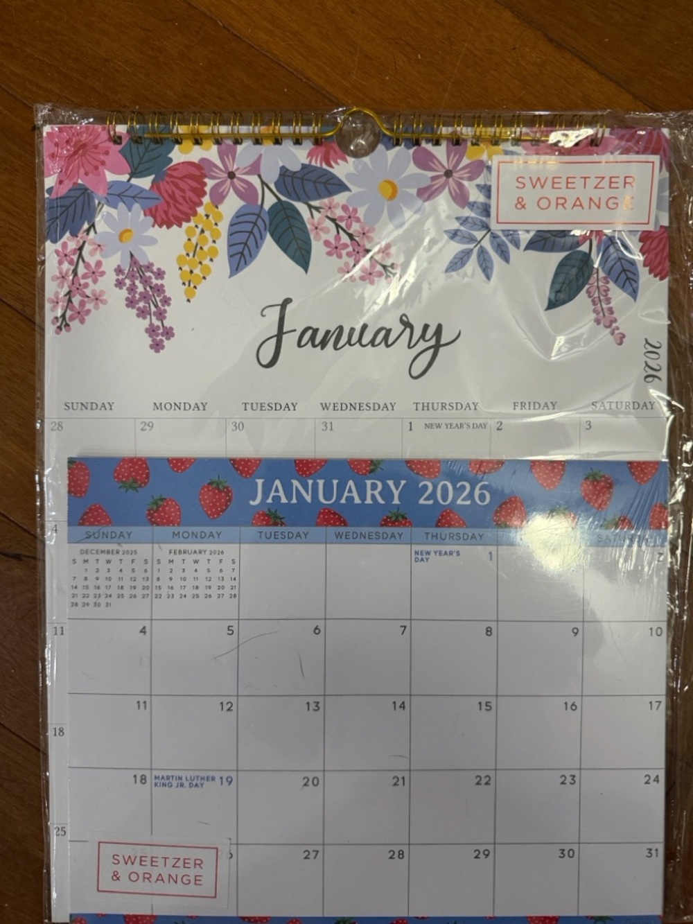 NWT S&O Bundle Jan 2026 to June 2027 Hanging Calendar & Magnetic Fridge Calendar